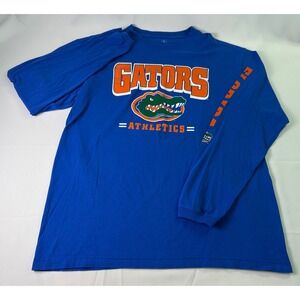 University of Florida Gators Athletics Long Sleeve T Shirt Mens XL‎ Blue Orange